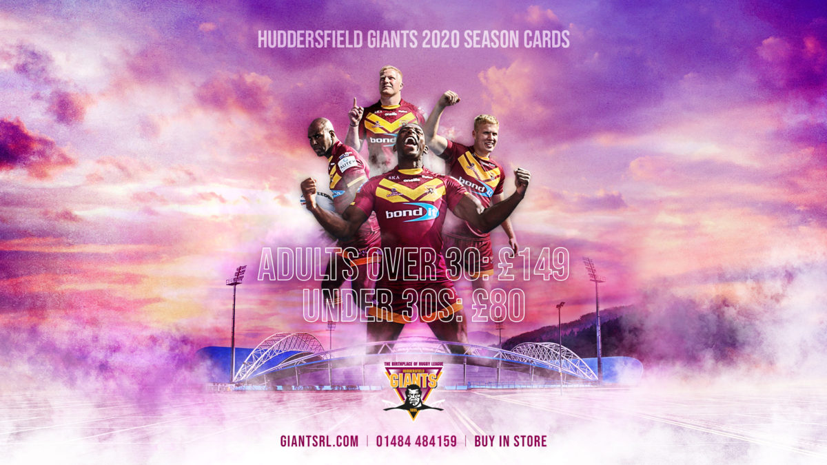 Huddersfield Giants Season Tickets John Smiths Stadium